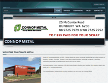 Tablet Screenshot of connopmetal.com.au